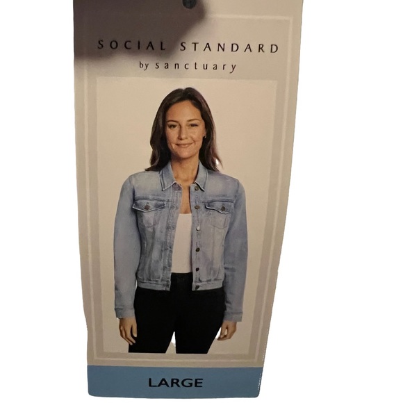 NWT- Social Standard by Sanctuary Ladies Denim Jean Jacket. OFFERS WELCOME. - Picture 11 of 11